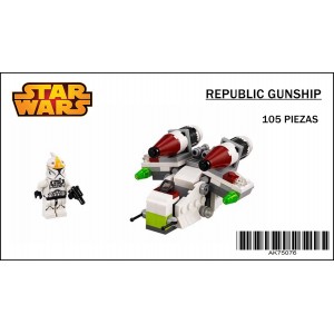 Republic Gunship Star Wars Microfighters Blocks