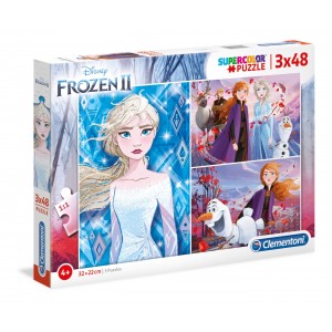 Puzzle 3x48 Disney Frozen 2